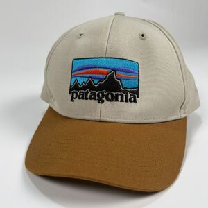 Patagonia '73 Logo Roger That Hat Snapback Brown Outdoor Hiking Camp Trail Cap